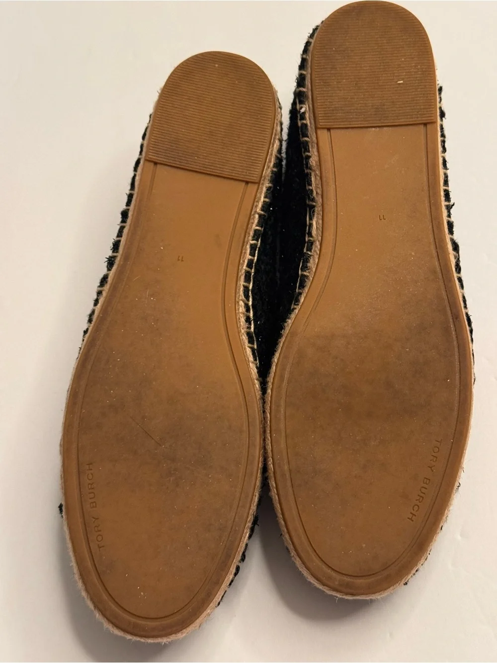 Tory Burch Pearl Logo Flat Willa Tweed Espadrilles
